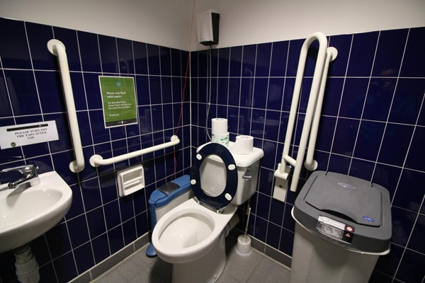 One of the accessible loos