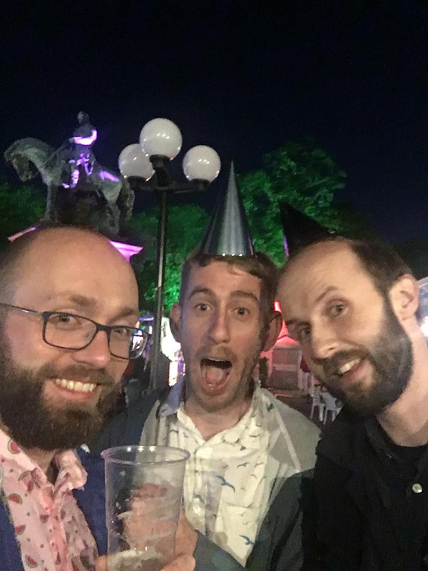 Enjoying the last night.