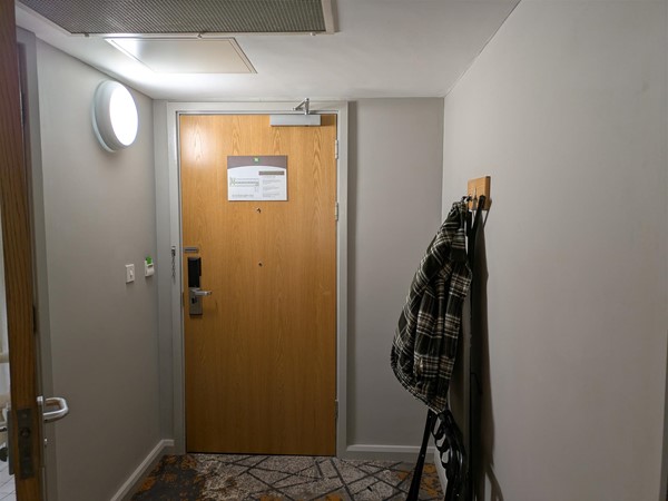 Image of door to accessible hotel room