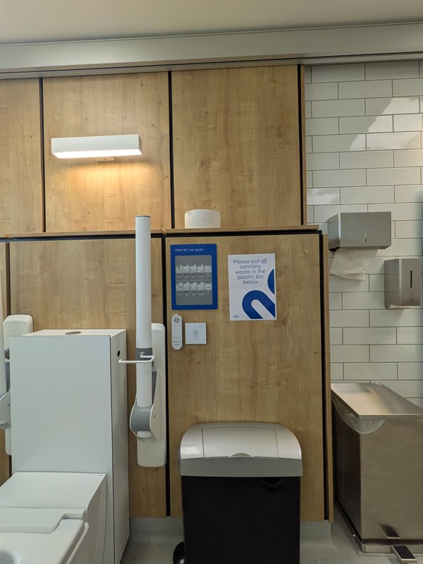 Image of toilet in the Changing Places toilet