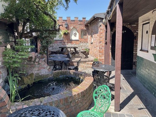 Image of an outdoor seating area