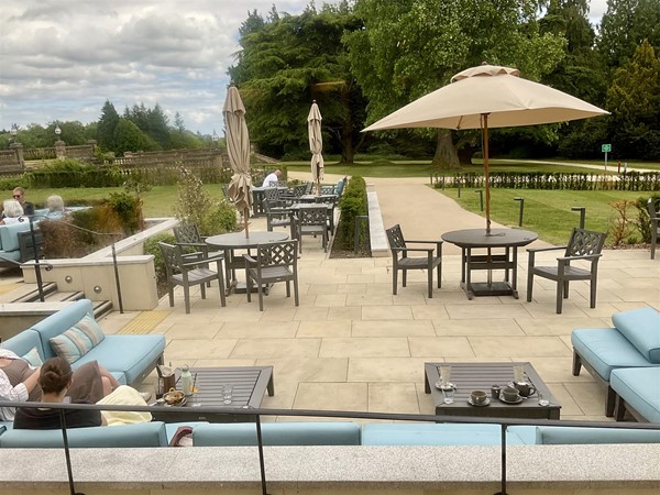 Image of an outdoor seating area