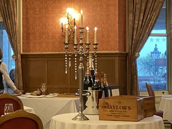 Image of a candleabra on a table