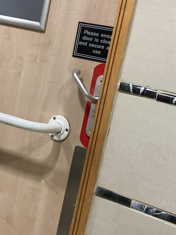 Changing Places toilet door handle