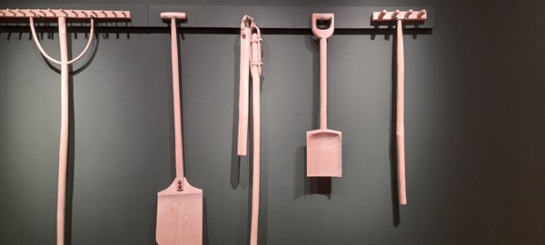 Image of wooden garden tools