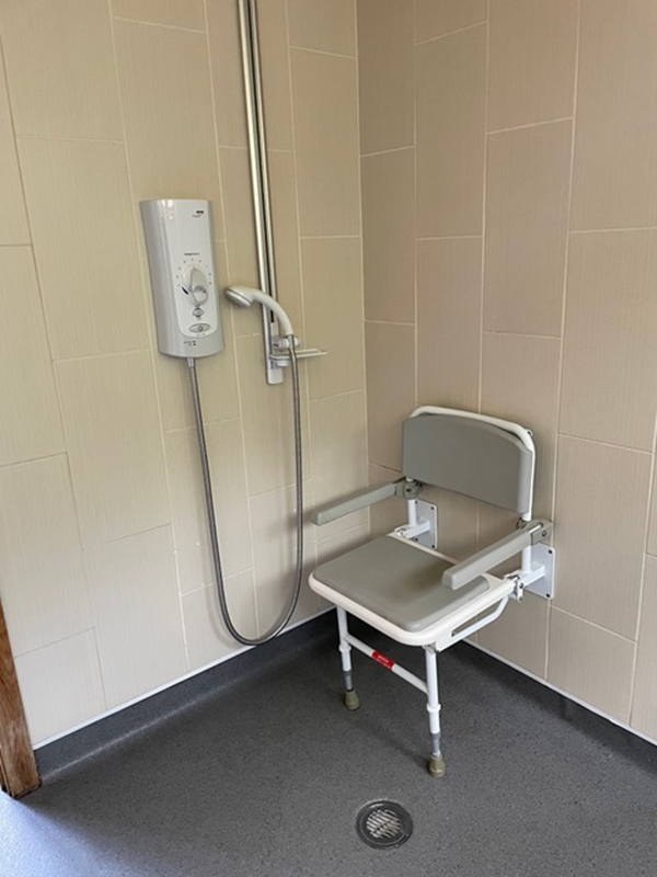 Shower seat in Wetroom