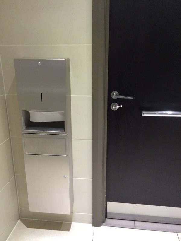 Public accessible toilet in the reception area