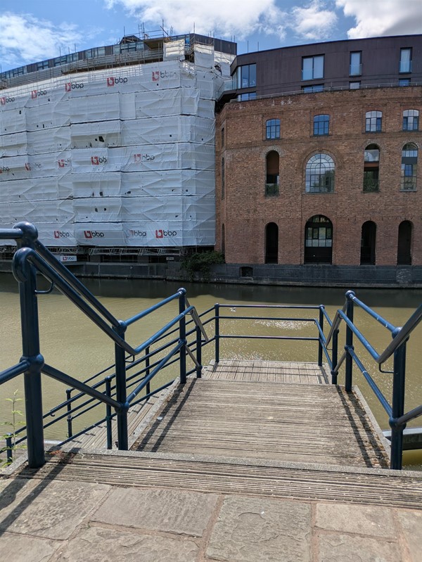 Image of steps to river