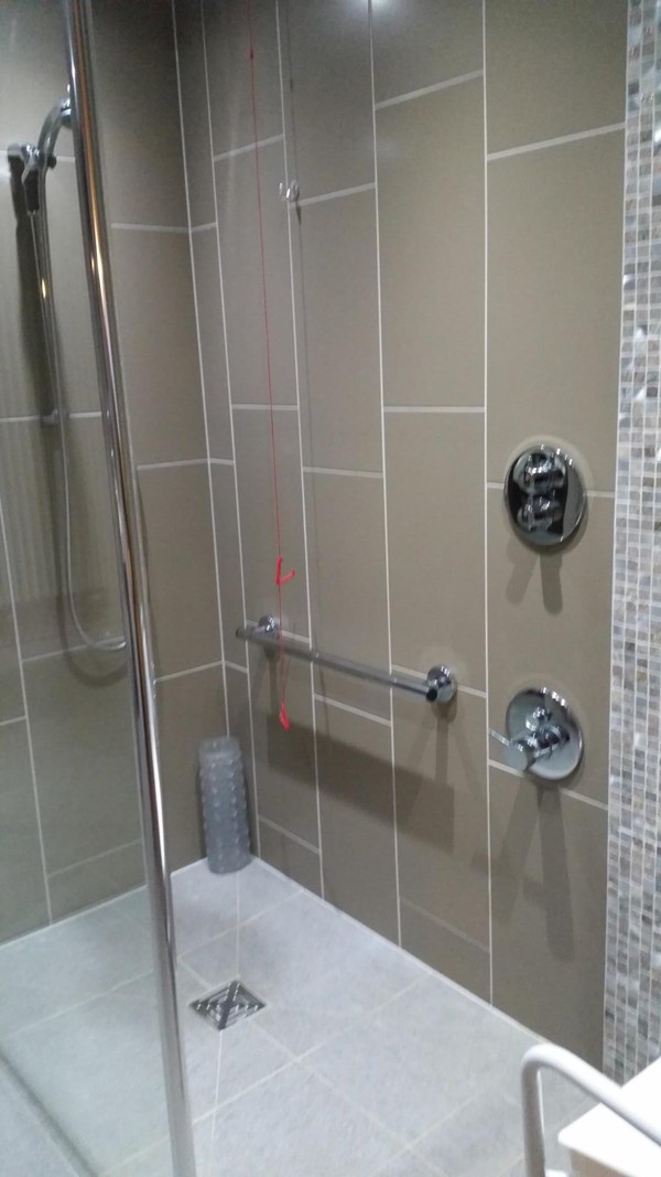 Picture of the Midland Hotel - Stylish accessible shower with chair