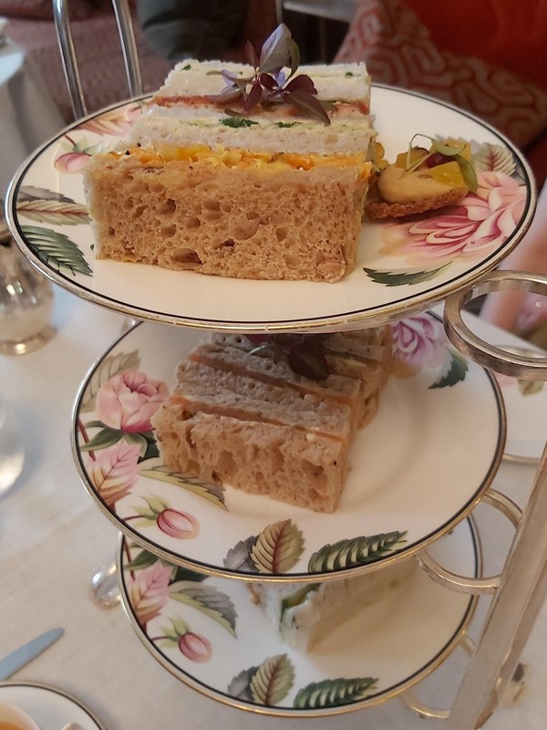 Picture of a cake tray at Brown's Hotel in London