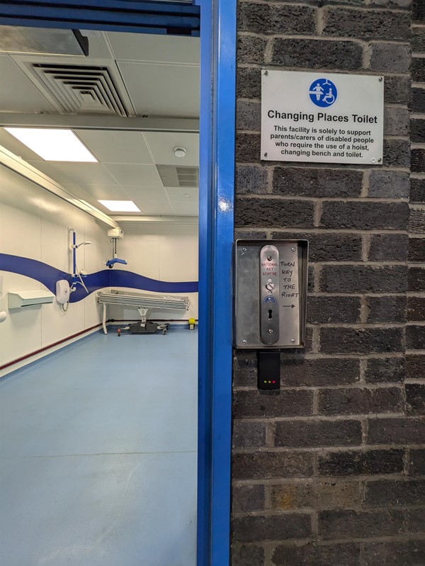 Image of door to the Changing Places toilet