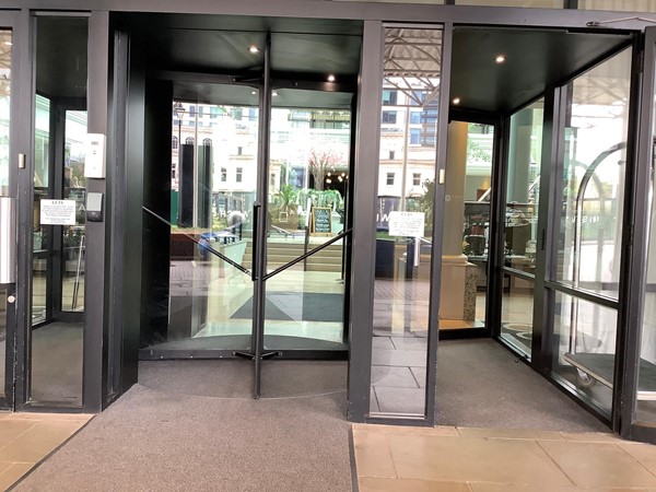 The entrance