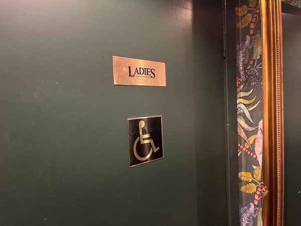 Picture of the accessible toilet door