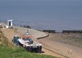 The compacted path to the beach