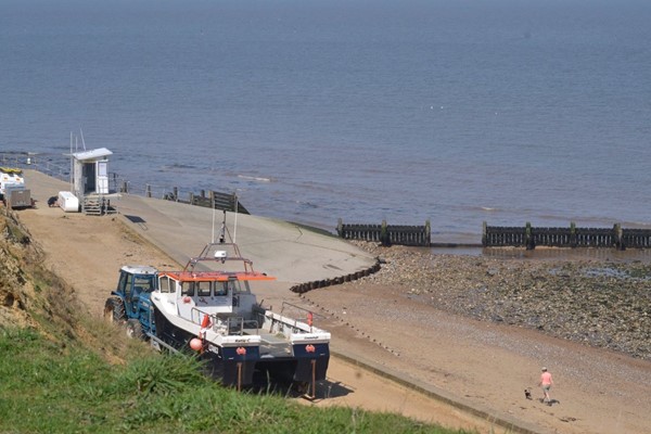 The compacted path to the beach