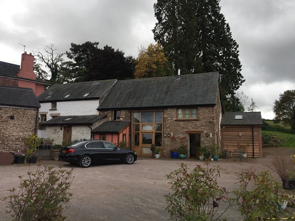 Thatch Close Cottages (Valley View is on the right), with easy level access parking right outside.