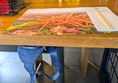 Image of seating with shelf under the table