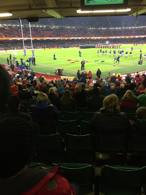 View of game from disabled space
