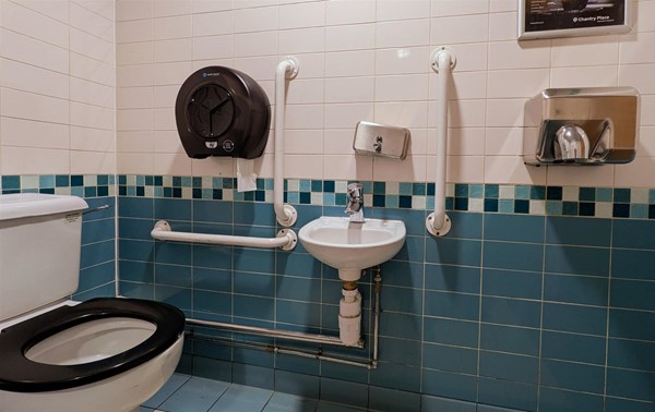 Image of small accessible toilet