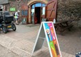 Entrance to the café at the midway point