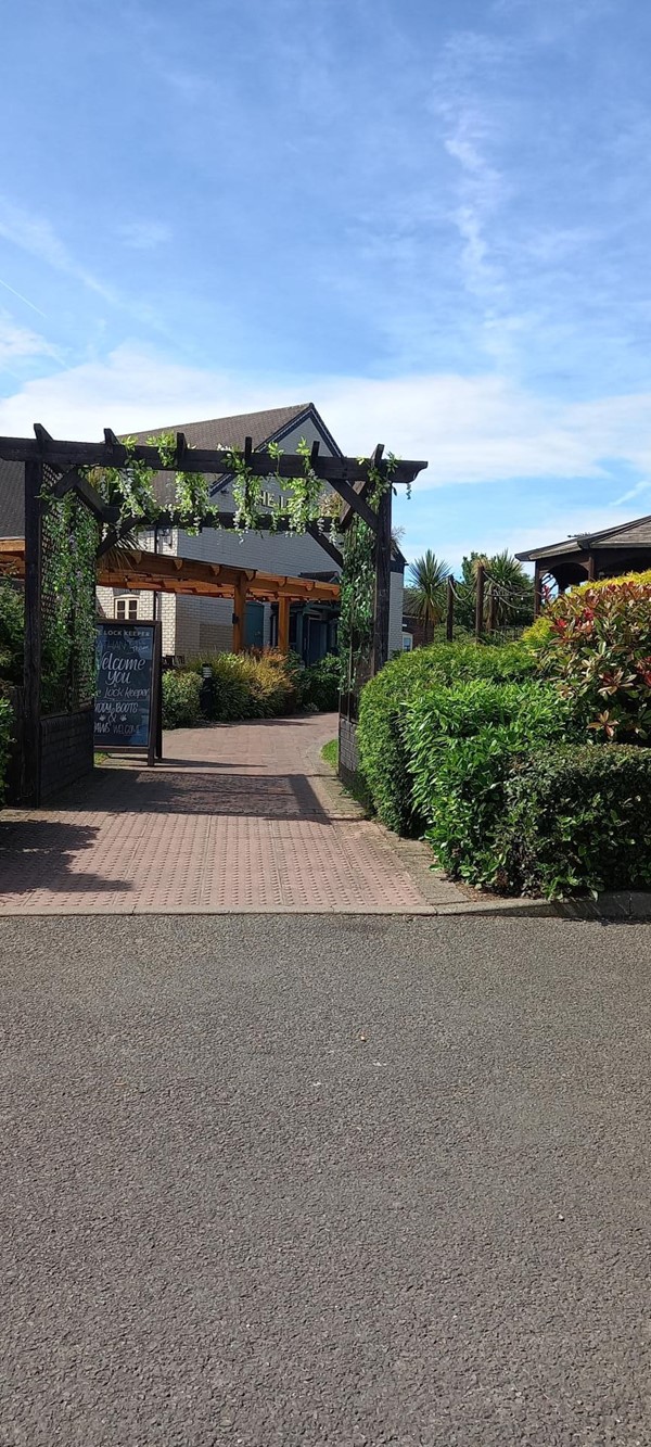 Entrance from car park