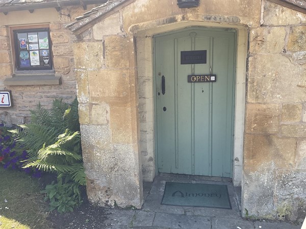 Image of a green door