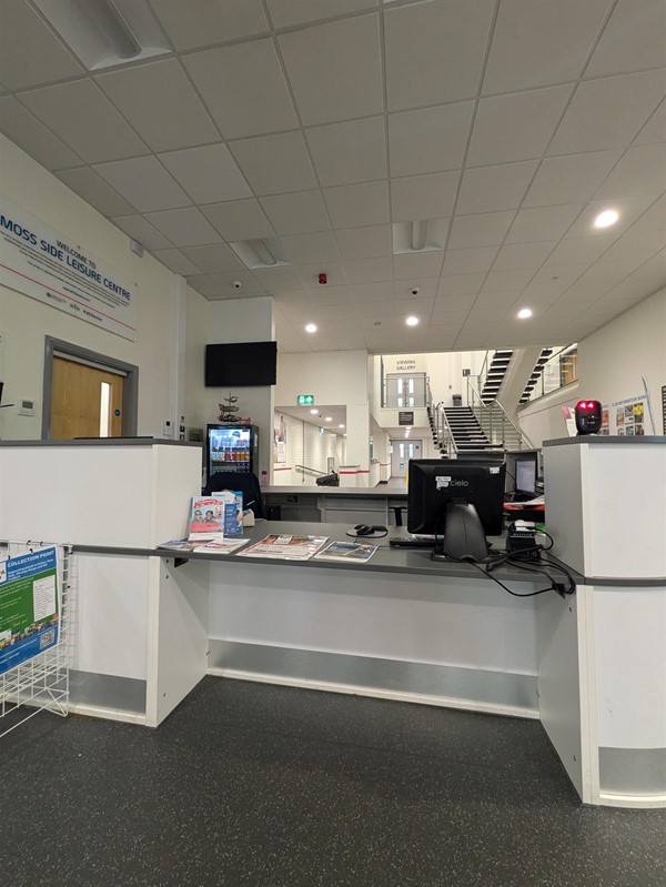 Image of the reception desk