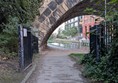 image of canal path step-free entrance from Whitehall Road