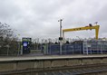 Image of the platform with H&W Crane in the background