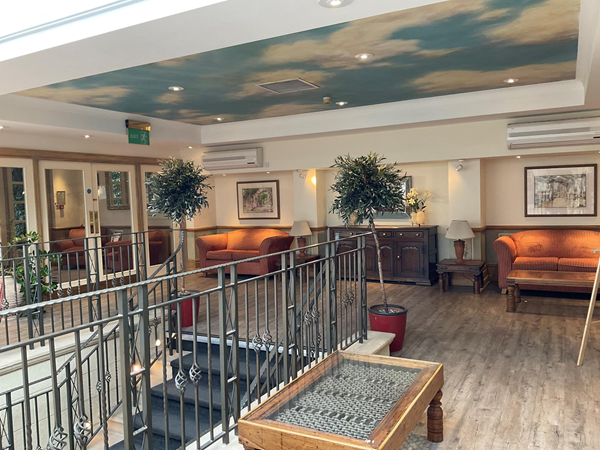 Well decorated ground floor greeting area