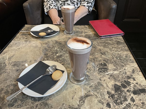 Image of drinks on a table.