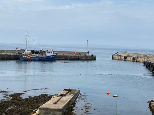 A view looking over John o' groats Harbour