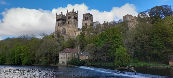 Cathedral view from riverside walk