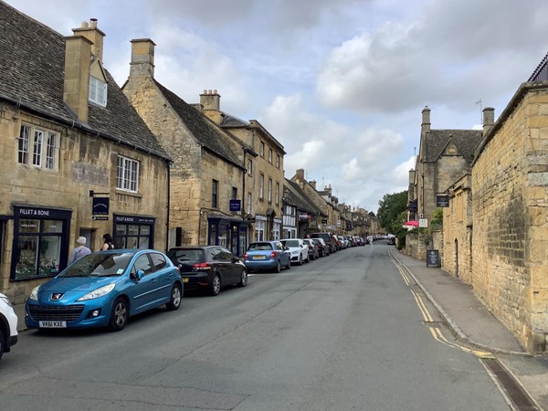 A street with cars
