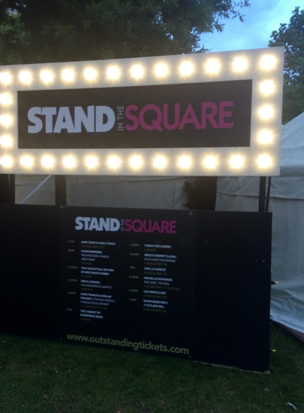 Photo of Stand in the Square sign.