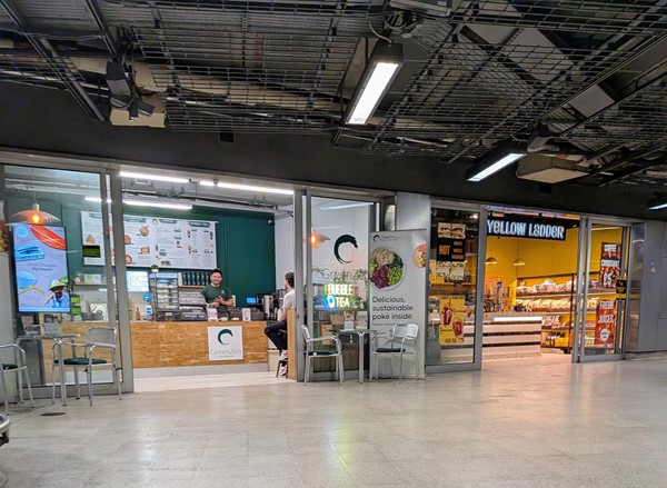 Image of shops inside station