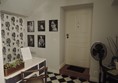 Reception desk and entrance to Rosa apartment