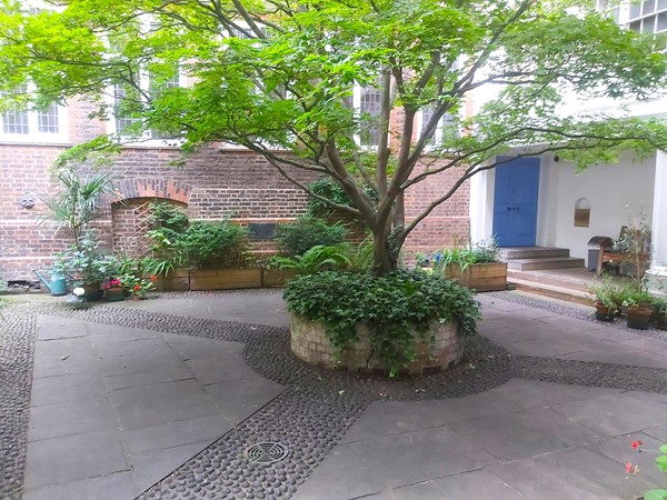 The courtyard again.