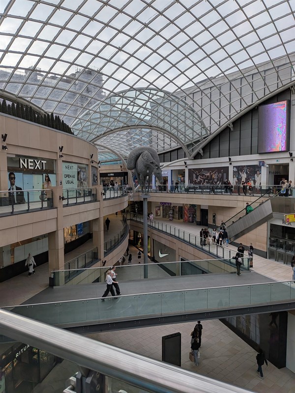 image of the view on the first floor across the atrium to the west