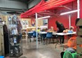Indoor seated area for activity