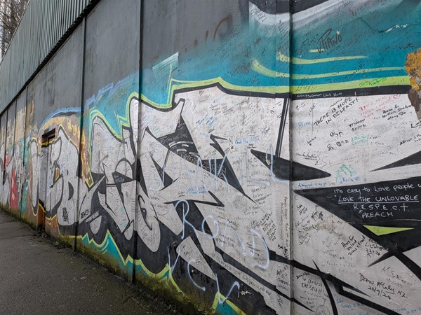 Image of graffiti on the wall