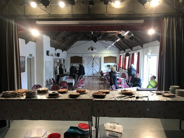 Image of inside the village hall.