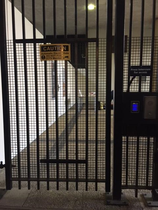 The only access for wheelchairs