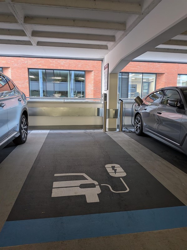 image of EV charger bay