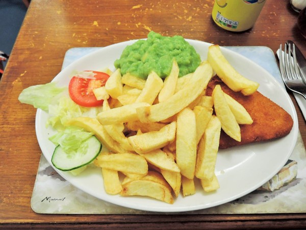 My lunch at the Jolly Good Fish Cafe