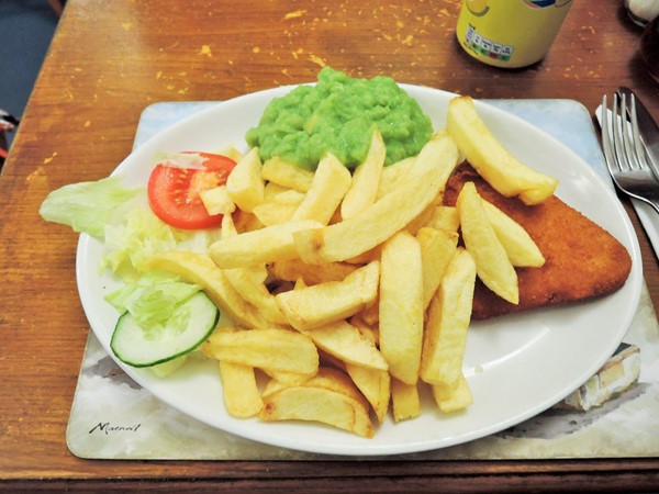 My lunch at the Jolly Good Fish Cafe