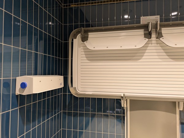 Image of Adjustable change bed in the Changing Places toilet
