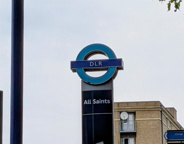 Image of sign outside the station