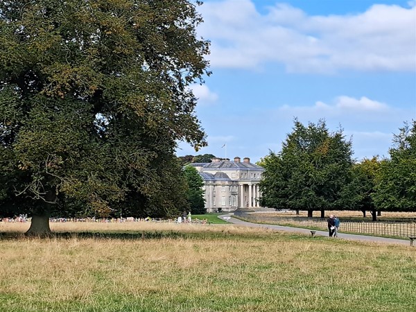 There is transport from the entrance to the main house