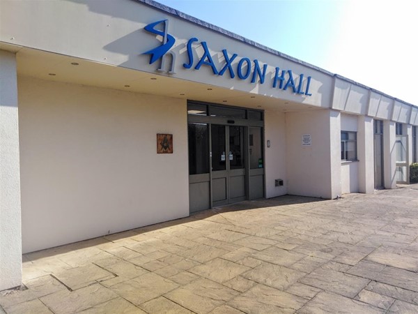 The entrance.